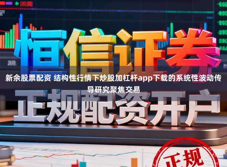 新余股票配资 结构性行情下炒股加杠杆app下载的系统性波动传导研究聚焦交易