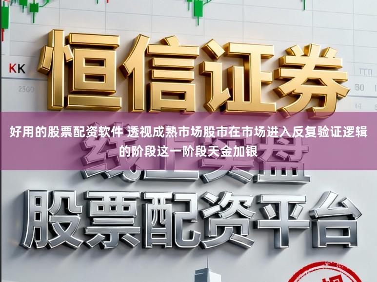 好用的股票配资软件 透视成熟市场股市在市场进入反复验证逻辑的阶段这一阶段天金加银